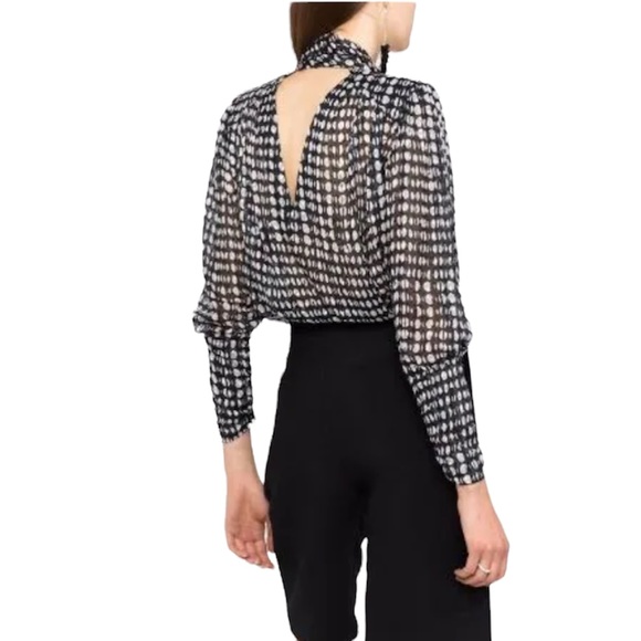 ba&sh | Sheer Mock Neck Top - Picture 2 of 10